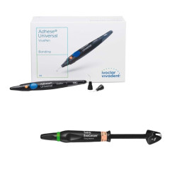 Pachet promo 4x Tetric EvoCeram 3g + Adhese Universal New Kit 2ml + 100 varfuri Ivoclar