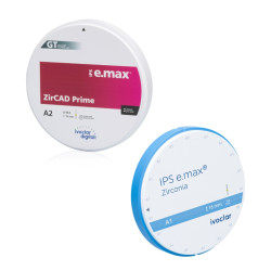 Pachet promo 4x disc zirconiu e.max ZirCAD Prime 98.5 x 16mm + Disc zirconiu e.max Zirconia 98.5 x 16mm Ivoclar