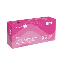 Manusi examinare nitril electric pink nepudrate marimea S Dr.Protect